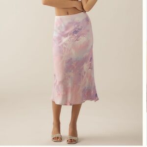 NWT Anthropologie Tilda Midi Slip Skirt